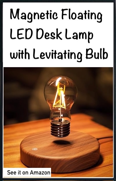 Levitating Bulb Lamp on Amazon