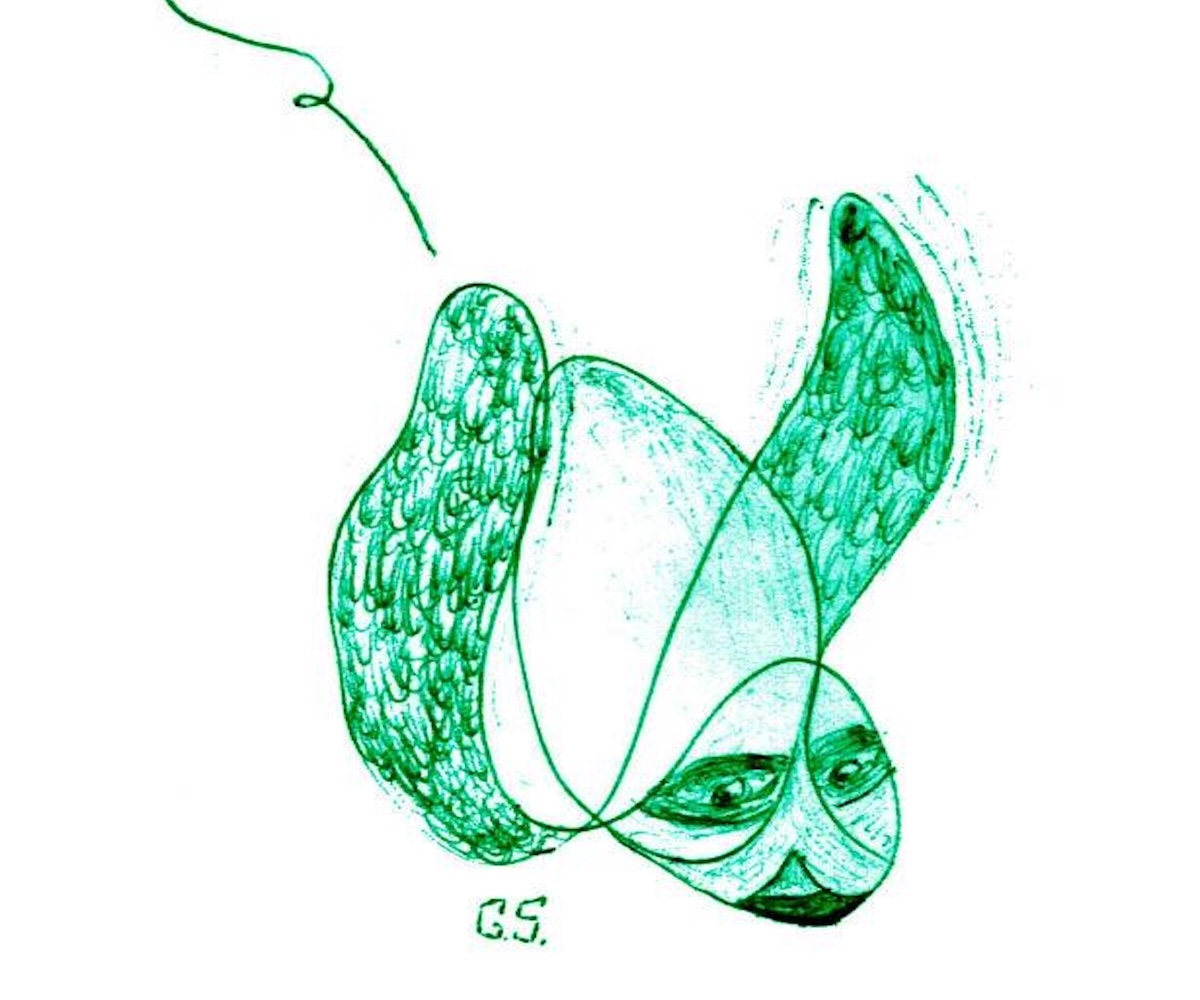 I completed this doodle after initially letting my mind go free.