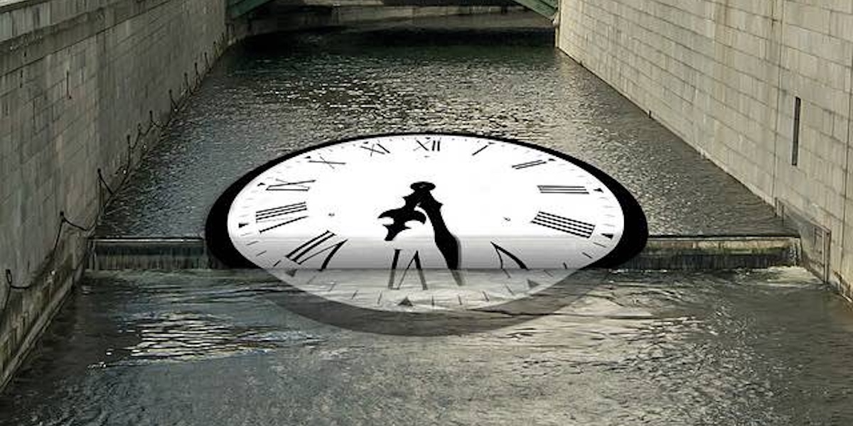 Time seeks its level similar to how water seeks its level.