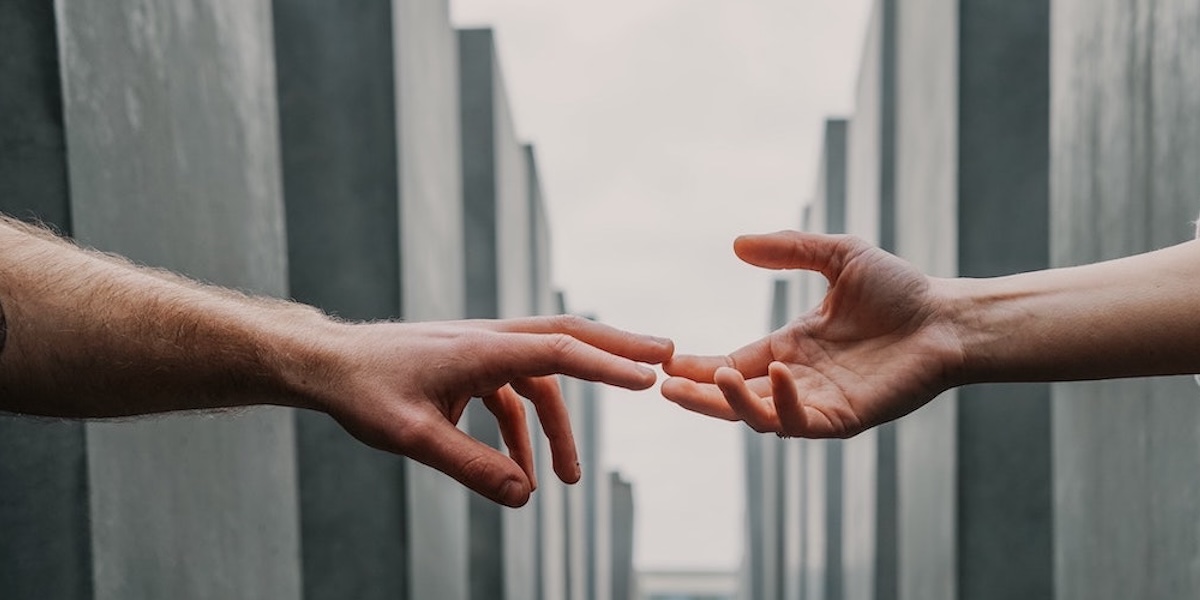 Grabbing hands from a distance