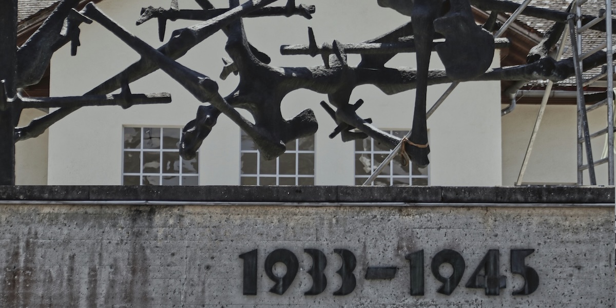 Black and white photo showing the years of the Holocaust