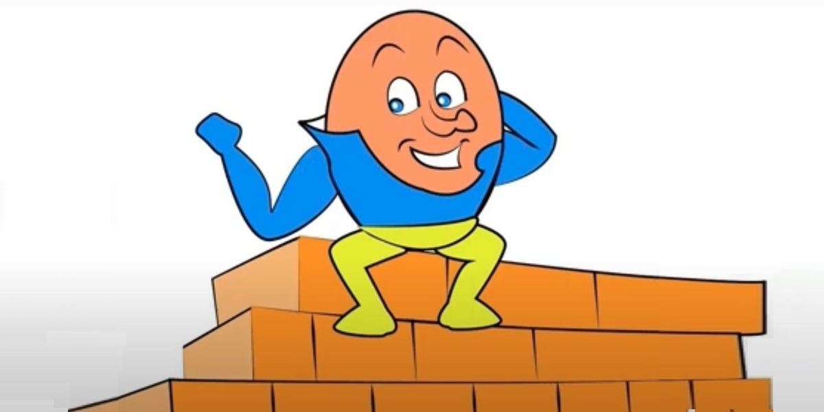 Humpty Dumpty on his wall