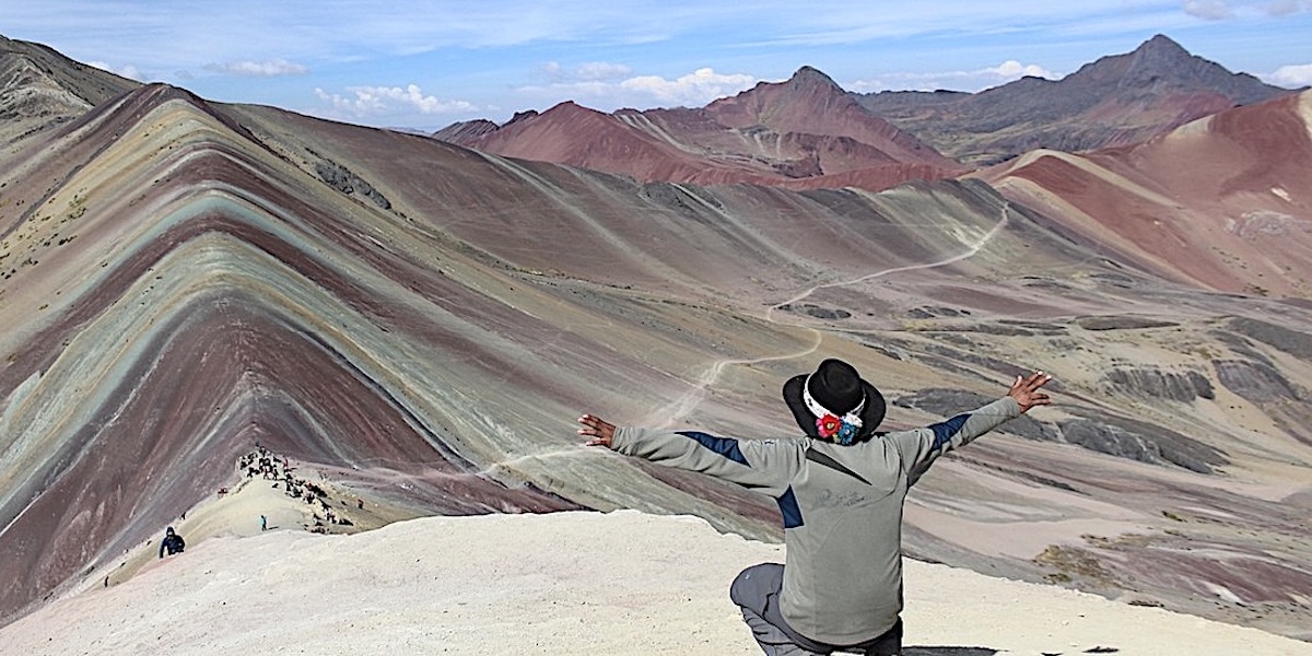 Man viewing an awesome sight.