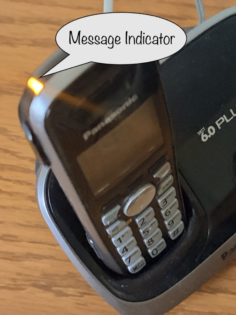 Message Indicator on Panasonic Phone