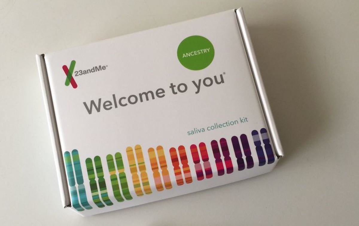 The box my 23andMe test kit came in.