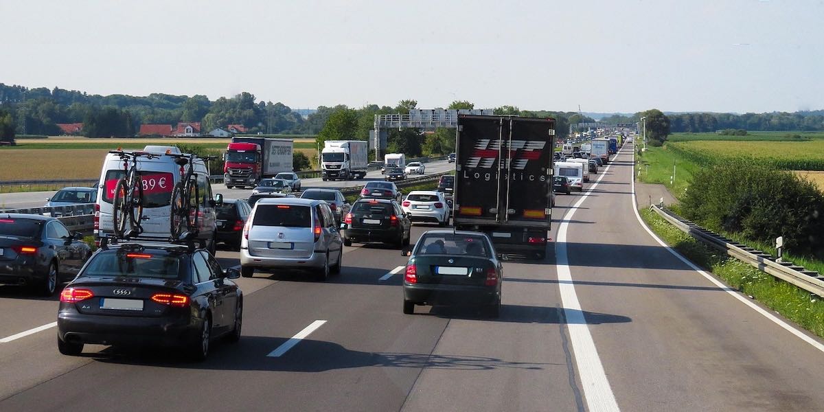 Keep a safe distance in traffic