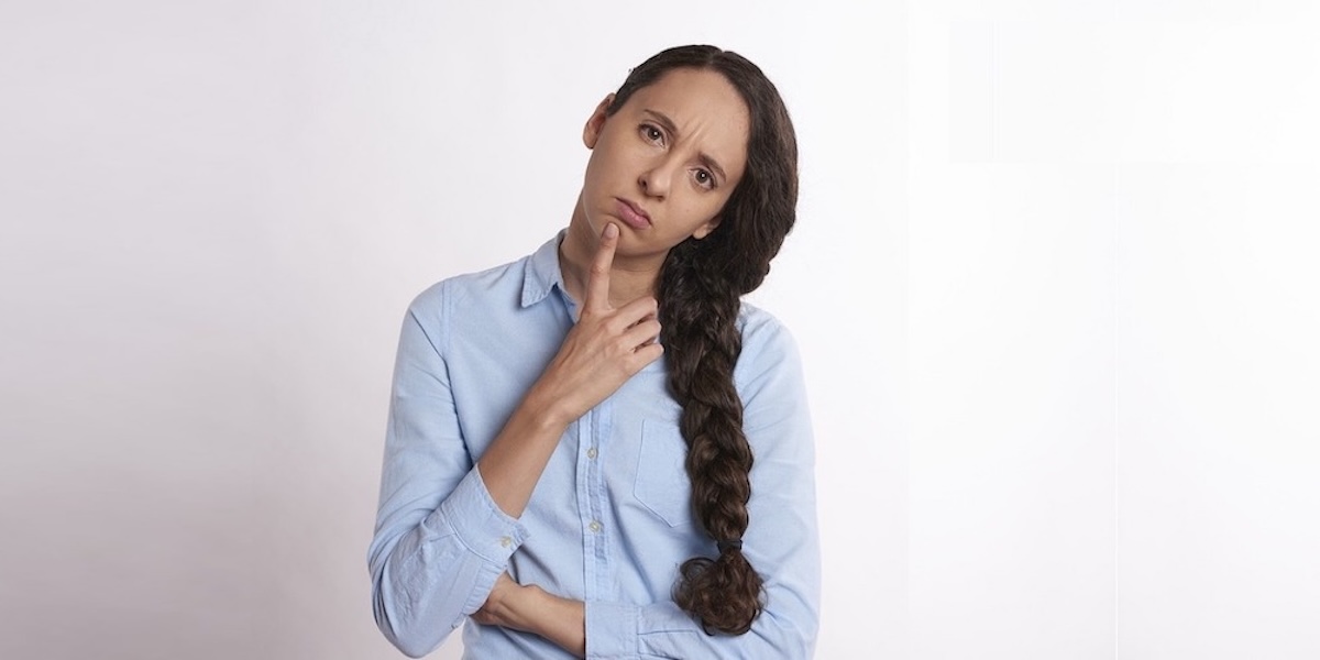Woman with a questioning look
